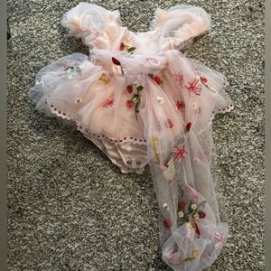 Arabella And Rose Strawberry Shortcake Romper